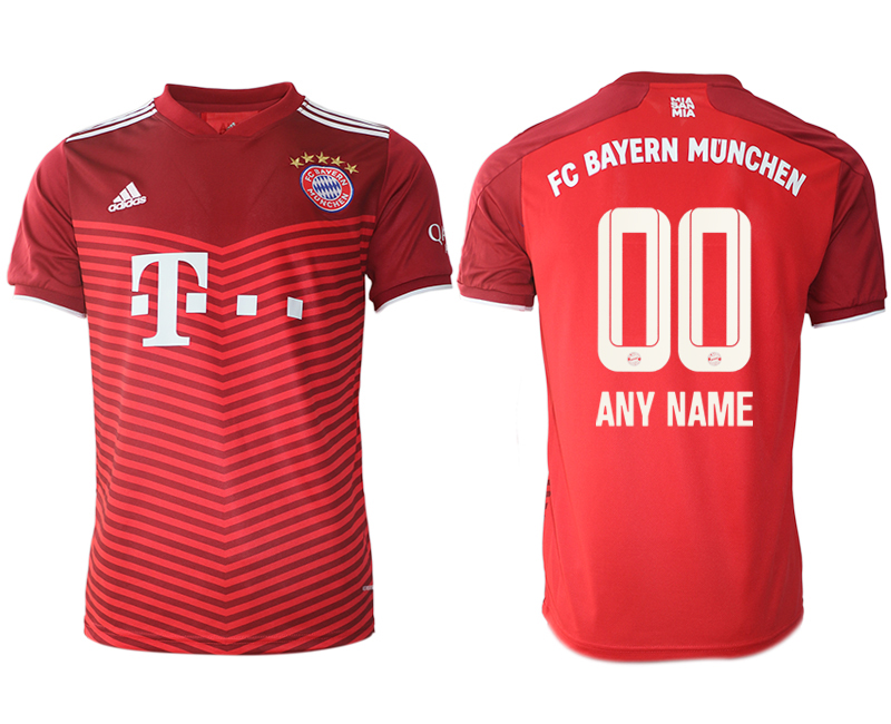 Cheap Men 2021-2022 Club Bayern Munich home aaa version red customized Soccer Jersey